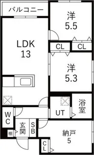 メニーズコート栄南プレミア【3階】の間取り