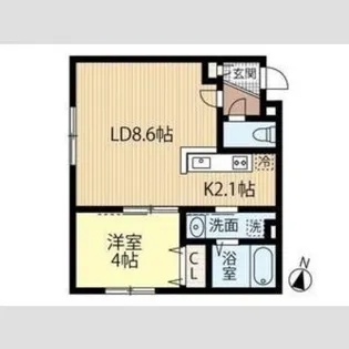 FUTABA SQUARE N21【2階】の間取り