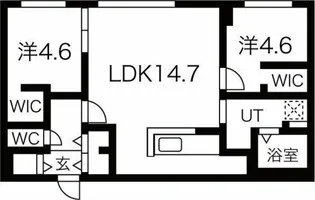 カサトレス元町【1階】の間取り