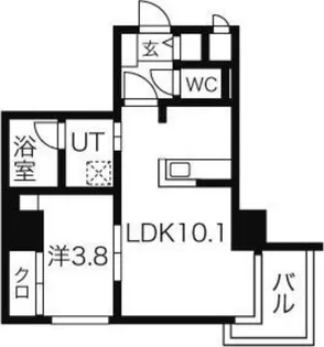 イリオスディオ 【3階】の間取り