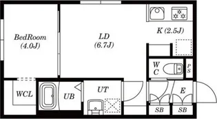 CiGAL麻生(シーゲル麻生)【4階】の間取り
