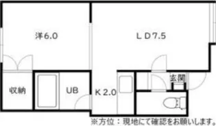 ワールド伏古【3階】の間取り