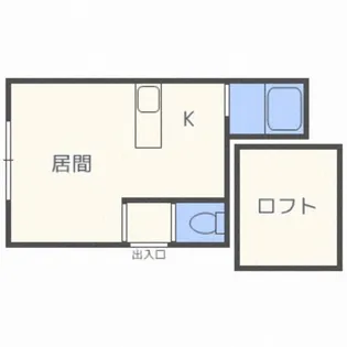 ハイライフ北34条【205号室】の間取り