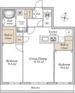 アルファスクエア北12東2【3階】の間取り