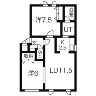 グランコリーヌ Ⅰ【2階】の間取り
