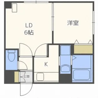 ルラシオン北大前【602号室】の間取り