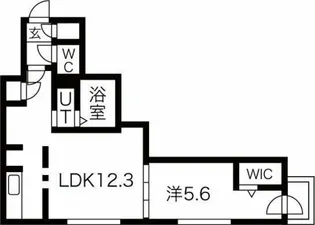 レジデンス北18条【4階】の間取り