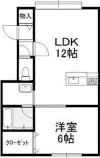 ドリームルーストM【2-C号室】の間取り