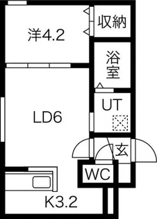Temidence北22条 (テミデンス北22条)【2階】の間取り