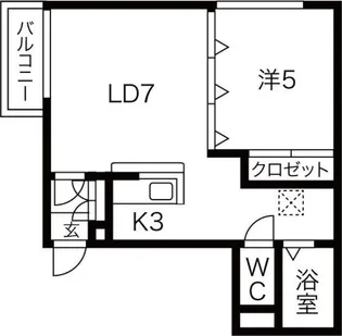 パレス154【7階】の間取り