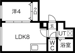 ラフィーネ栄町【3階】の間取り