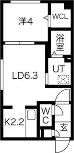 comfort ost9【4階】の間取り