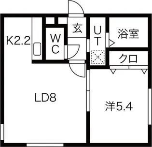 Porte Bonheur(ポルトボヌール)【4階】の間取り