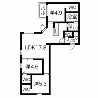 DoubleBerry【2階】の間取り