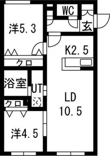 Lien北18【1階】の間取り