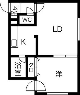 コスモ麻生【4階】の間取り
