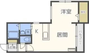 エルボックス札幌【4階】の間取り