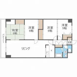 リベル元町【7階】の間取り