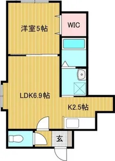 シューストリングス 【201号室】の間取り