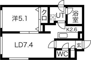 LEMONed N31(レモネードエヌ31)【2階】の間取り