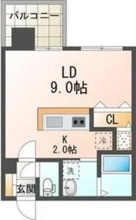 スペチアーレ札幌【9階】の間取り