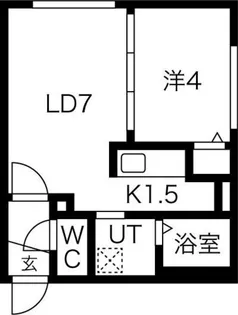 ラフィーネ栄町【2階】の間取り