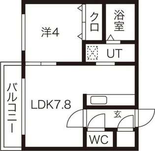 クレアメゾン環状通東【2階】の間取り