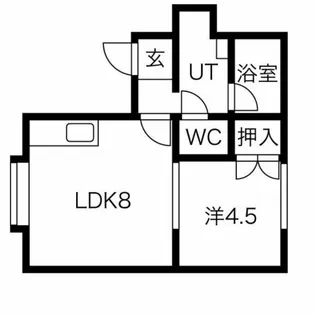 リナリア花川B【203号室】の間取り
