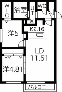 コスタメサ【2階】の間取り