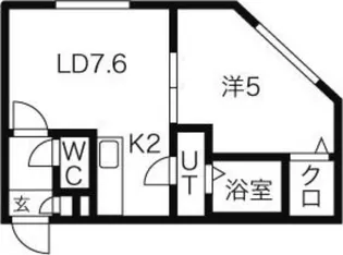 エンバシー発寒南【2階】の間取り