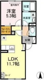 グレース ノース38【1階】の間取り