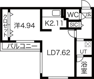 グランラヴィーヌN17【4階】の間取り