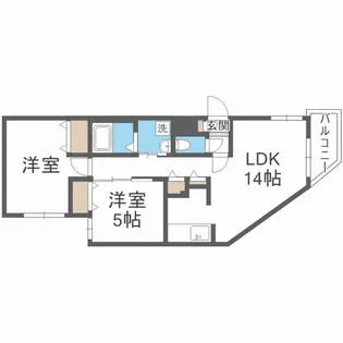 フランシーズ北10条【3階】の間取り
