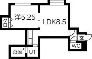 フレンズN21【203号室】の間取り