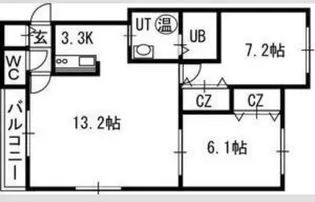 ウィズN20【2階】の間取り