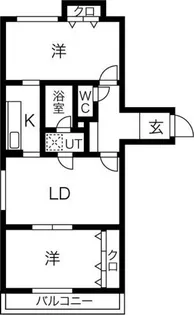 フロンティアN35【4階】の間取り