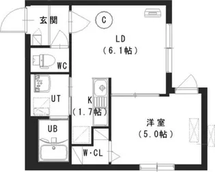 ルチアーノ発寒南【4階】の間取り