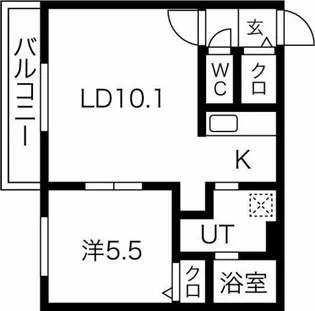 エトワール【4階】の間取り