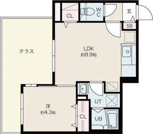 ファランドール札幌 【1階】の間取り