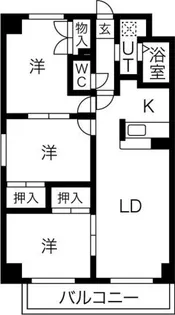 元町ガーデン【204号室】の間取り