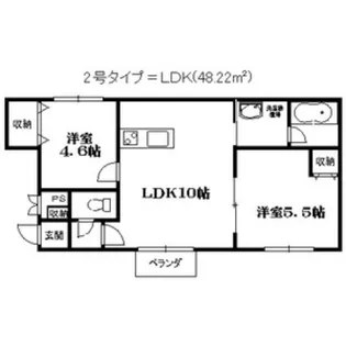 ミリュー本町【302号室】の間取り