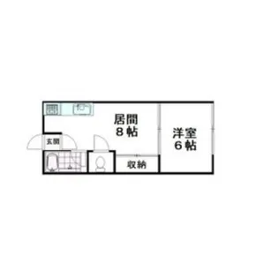 シティハイムツーエイト【3階】の間取り