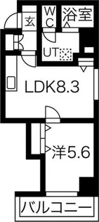 ブルースカイ北20【607号室】の間取り
