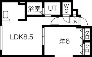 クリアーフィールド【2階】の間取り