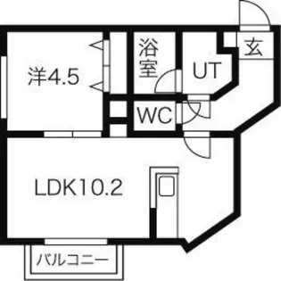 オルセー環状通東【3階】の間取り