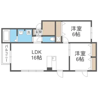 エスペランサ【3階】の間取り