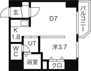 レジデンスタワー札幌【4階】の間取り