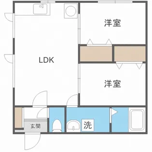 ビラ・レジリア美香保【3階】の間取り