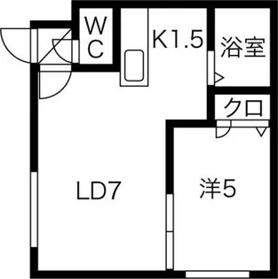 フォーチュネイトフィールド【202号室】の間取り