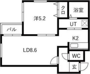 ライフォート麻生【4階】の間取り
